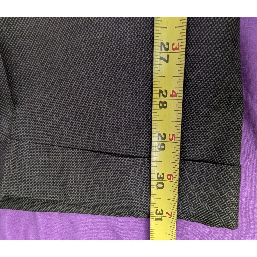 Linea Naturale Luxe 100% Wool Birdseye Pants Italian Sage Gray Size 34X31